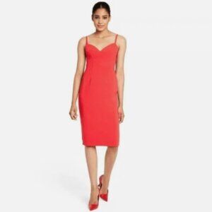 Sergio Hudson x Target Red Bustier Midi Dress Size M